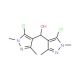 Bis(5-chloro-1,3-dimethyl-1H-pyrazol-4-yl)methanol (CAS 648409-46-5) - chemical structure image