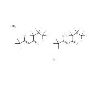 Bis(6,6,7,7,8,8,8-heptafluoro-2,2-dimethyl-3,5-octanedionate)strontium hydrate (CAS 125009-58-7) - chemical structure image