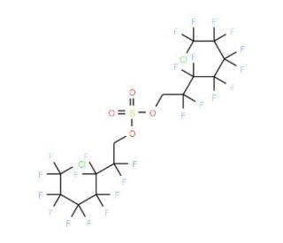 Bis(7-chloro-1H,1H-perfluoroheptyl) sulphate - chemical structure image