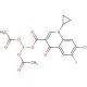 Bis(acetato-O)(7-chloro-1-cyclopropyl-6-fluoro-4-oxo-1,4-dihydroquinoline-3-carboxylato-O3,O4)boron - chemical structure imag