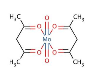 Bis(acetylacetonato)dioxomolybdenum(VI) (CAS 17524-05-9) - chemical structure image