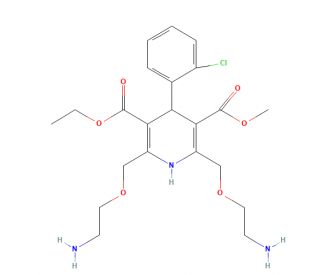 Bis(aminoethoxy) Amlodipine (CAS 721958-74-3) - chemical structure image