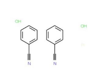 Bis(benzonitrile)dichloroplatinum(II), Pt 40% min (CAS 14873-63-3) - chemical structure image