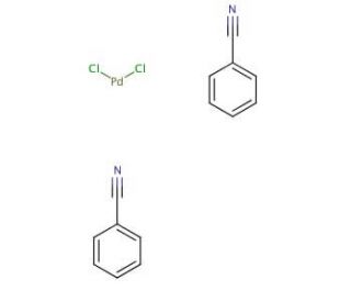 Bis(benzonitrile)palladium(II) chloride (CAS 14220-64-5) - chemical structure image