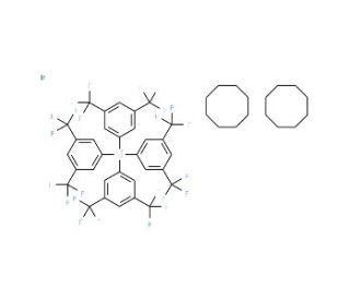 Bis(cyclooctadiene)iridium(I) tetrakis(3,5-bis(trifluoromethyl)phenyl)borate (CAS 666826-16-0) - chemical structure image
