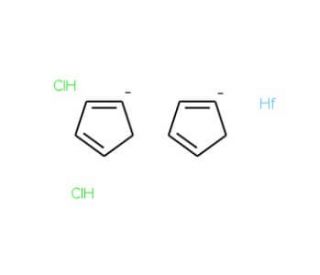 Bis(cyclopentadienyl)hafnium(IV) dichloride (CAS 12116-66-4) - chemical structure image