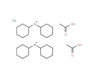 Bis(dicyclohexylamino)palladium acetate - chemical structure image