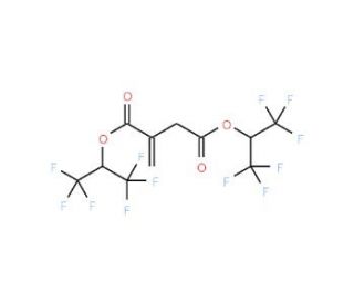 Bis(hexafluoroisopropyl)itaconate (CAS 98452-82-5) - chemical structure image