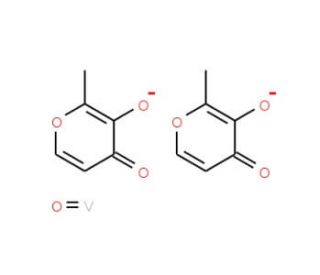Bis(maltolato)oxovanadium(IV) (CAS 38213-69-3) - chemical structure image