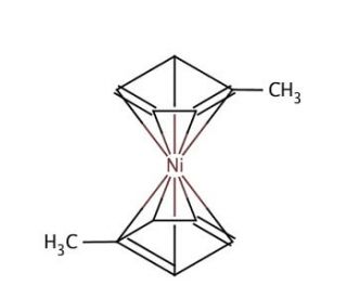 Bis(methylcyclopentadienyl)nickel(II) (CAS 1293-95-4) - chemical structure image