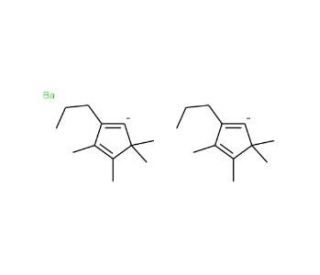 Bis(n-propyltetramethylcyclopentadienyl)barium (CAS 210758-43-3) - chemical structure image