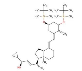 Bis-O-(tert-butyldimethylsilyl)-trans-calcipotriol (CAS 112849-27-1) - chemical structure image