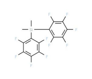 Bis(pentafluorophenyl)dimethylsilane (CAS 10536-62-6) - chemical structure image