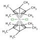 Bis(pentamethylcyclopentadienyl)titanium dichloride (CAS 11136-36-0) - chemical structure image