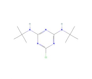 Bis(tert-butylamino)chloro-s-triazine (CAS 39605-42-0) - chemical structure image