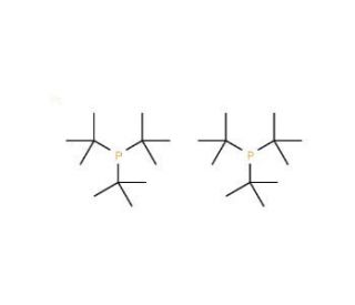 Bis(tri-tert-butylphosphine)platinum(0) (CAS 60648-70-6) - chemical structure image