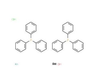 Bis(triphenylphosphine)rhodium(I) carbonyl chloride (CAS 13938-94-8) - chemical structure image