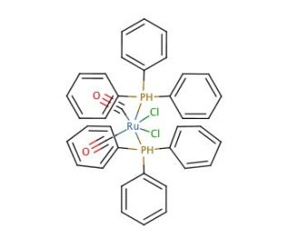 Bis(triphenylphosphine)ruthenium(II) dicarbonyl chloride (CAS 14564-35-3) - chemical structure image