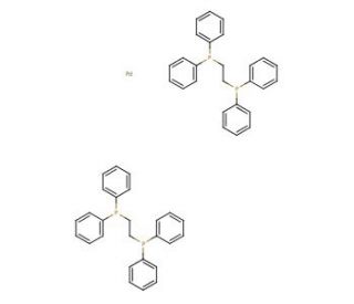 Bis[1,2-bis(diphenylphosphino)ethane]palladium(0) (CAS 31277-98-2) - chemical structure image