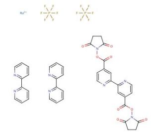 Bis(2,2&prime;-bipyridine)-4,4&prime;-dicarboxybipyridine-ruthenium di(N-succinimidyl ester) bis(hexafluorophosphate) (CAS 160525-49-5) -