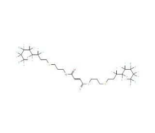 Bis[3-(1H,1H,2H,2H-perfluorooctylthio)propyl]fumarate (CAS 56927-83-4) - chemical structure image