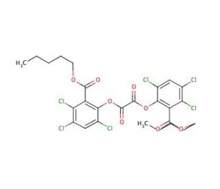 Bis[3,4,6-trichloro-2-(pentyloxycarbonyl)phenyl] oxalate (CAS 30431-54-0) - chemical structure image