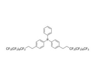 Bis[4-(1H,1H,2H,2H-perfluorodecyl)phenyl]phenylphosphine (CAS 892154-91-5) - chemical structure image