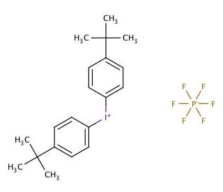 Bis(4-tert-butylphenyl)iodonium hexafluorophosphate - chemical structure image