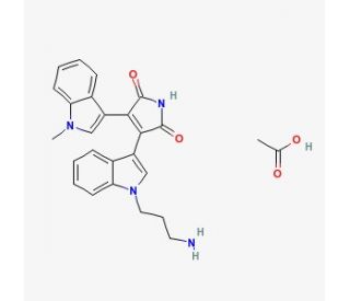 Bisindolylmaleimide VIII (CAS 138516-31-1) - chemical structure image
