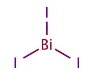 Bismuth(III) iodide (CAS 7787-64-6) - chemical structure image