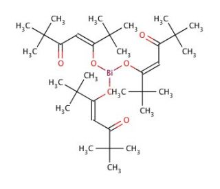 Bismuth(III) tris(2,2,6,6-tetramethyl-3,5-heptanedionate) (CAS 142617-53-6) - chemical structure image