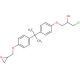 Bisphenol A (3-chloro-2-hydroxypropyl) glycidyl ether 的分子结构, CAS编号: 13836-48-1 Bisphenol A (3-chloro-2-hydroxypropyl) glycidyl ether (CAS 13836-48-1) - chemical structure image