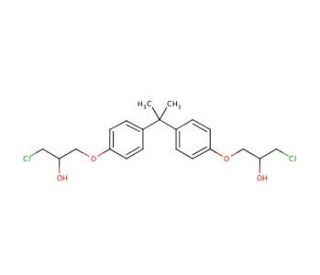 Bisphenol A bis(3-chloro-2-hydroxypropyl) ether (CAS 4809-35-2) - chemical structure image