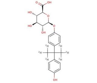 Bisphenol A-d6 &beta;-D-glucuronide - chemical structure image