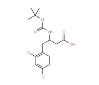 Boc-2,4-dichloro-D-beta-homophenylalanine (CAS 269396-53-4) - chemical structure image