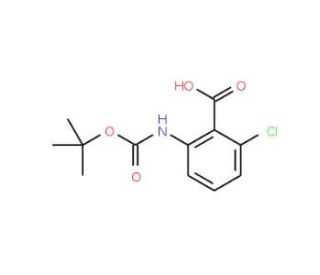 Boc-2-amino-6-chlorobenzoic acid (CAS 616224-61-4) - chemical structure image