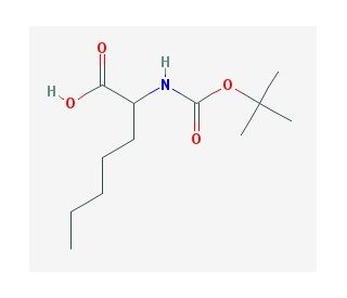 Boc-2-amino heptanoic acid - chemical structure image