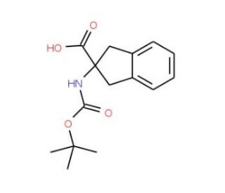 Boc-2-aminoindane-2-carboxylic acid (CAS 71066-00-7) - chemical structure image