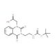 Boc-3-(2-aminoethyl)-1-carboxymethylquinazoline-2,4-dione (CAS 215190-30-0) - chemical structure image