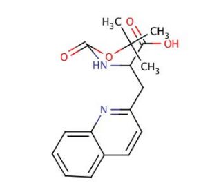 Boc-3-(2-quinolyl)-DL-Ala-OH (CAS 401813-49-8) - chemical structure image
