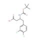 Boc-3,4-dichloro-D-beta-homophenylalanine (CAS 269396-56-7) - chemical structure image