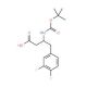 Boc-3,4-difluoro-D-beta-homophenylalanine (CAS 269396-59-0) - chemical structure image