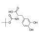Boc-3,4-dihydroxy-L-phenylalanine (CAS 30033-24-0) - chemical structure image