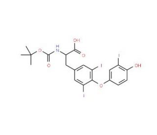 Boc-3,5,3-triiodo-L-thyronine (CAS 140396-69-6) - chemical structure image