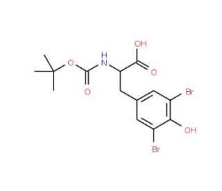 Boc-3,5-dibromo-D-tyrosine (CAS 204692-75-1) - chemical structure image