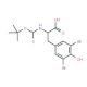 Boc-3,5-dibromo-D-tyrosine (CAS 204692-75-1) - chemical structure image