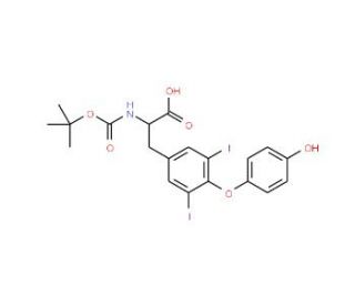 Boc-3,5-diiodo-L-thyronine (CAS 178877-78-6) - chemical structure image