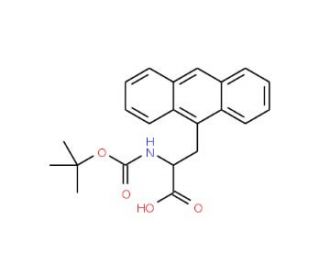 Boc-3-(9-anthryl)-D-alanine (CAS 128050-98-6) - chemical structure image