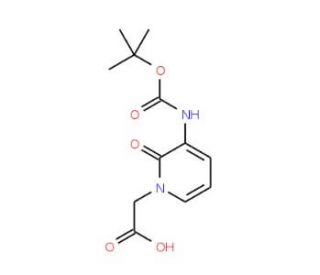 Boc-3-amino-1-carboxymethyl-pyridin-2-one (CAS 882847-09-8) - chemical structure image