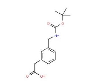 Boc-3-aminomethyl-phenylacetic acid (CAS 71420-95-6) - chemical structure image